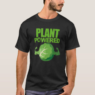 Plant Powered Vegan Vegetarian Vegetable Veganism T-Shirt