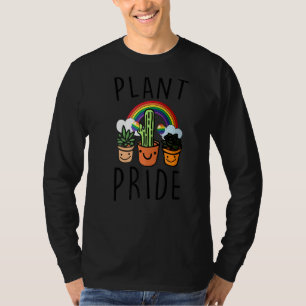 Plant Pride Pothead Rainbow Gardening Planting Pri T-Shirt