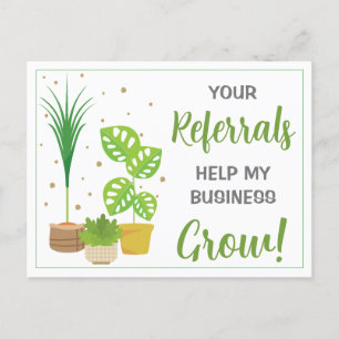 Plant Referral Marketing Postcard