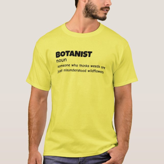 Plant Researcher Funny Definition Tee (Front)