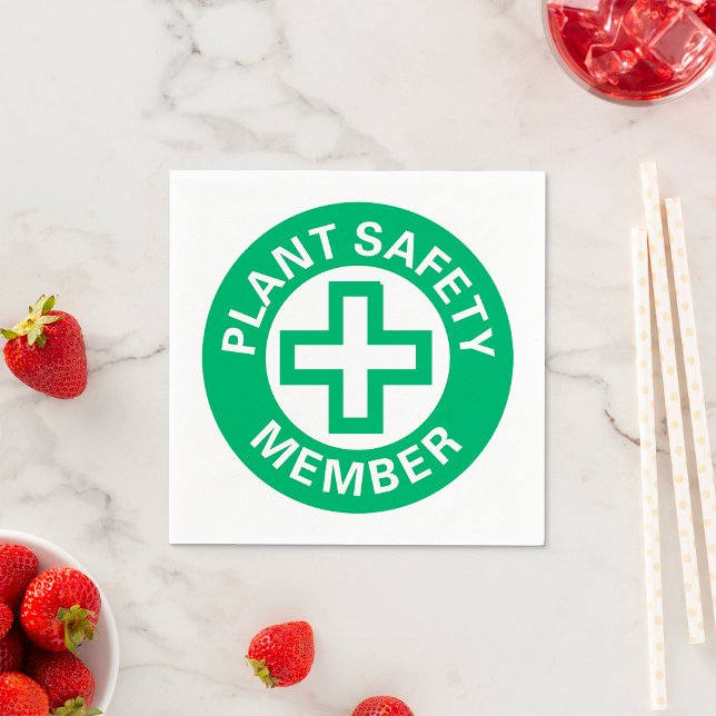 Plant Safety Member Paper Napkins (Creator Uploaded)