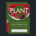 Plant Sale Cactus Promotional Event Flyer Invitation<br><div class="desc">Promotional Plant Flyer for Event and Business</div>