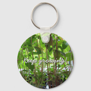 Plant Seedlings Keep Growing Key Ring