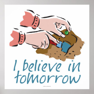 Plant Seeds Gardening Poster