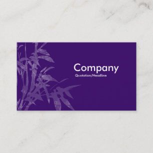 Plant Shoots - Dark Purple Business Card