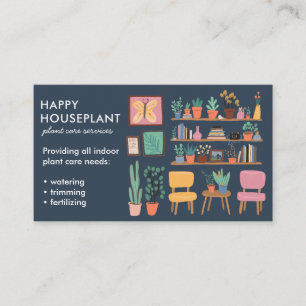 Plant Sitter Houseplant Plant Watering Housesittin Business Card