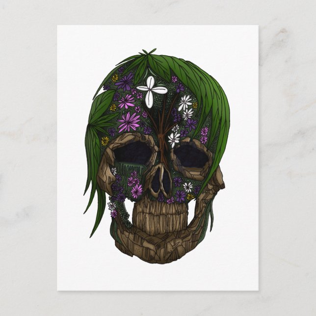 Plant Skull Postcard (Front)