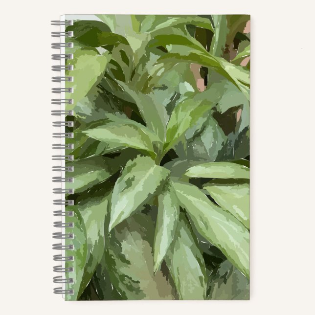 Plant Spiral Sketchbook Notebook (Front)