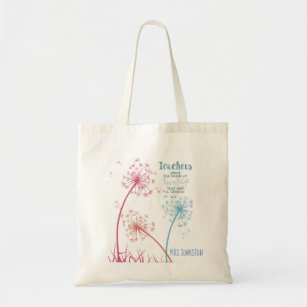 Plant the seed of knowledge Dandelion quote Tote Bag