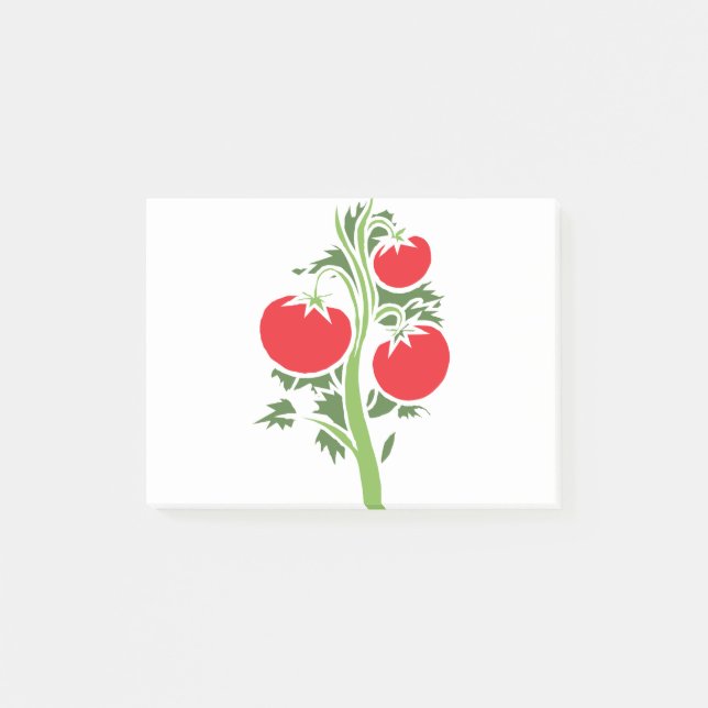 Plant Tomato Huge Fruits Vegetable Red Post-it Notes (Front)