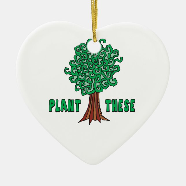 Plant Trees Ceramic Tree Decoration (Front)
