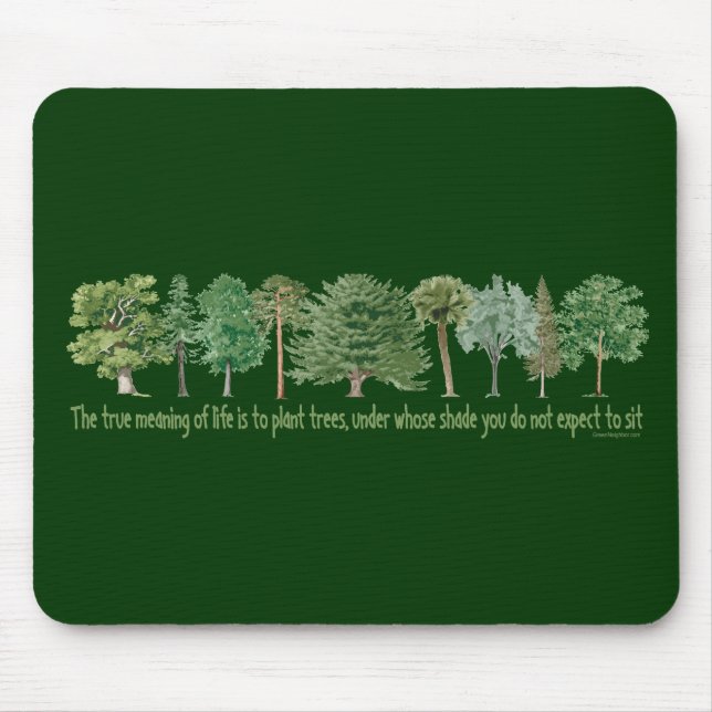 Plant Trees Mouse Mat (Front)