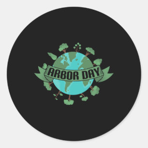 Plant Trees Von Arbor Day Be An Environmentalist Classic Round Sticker