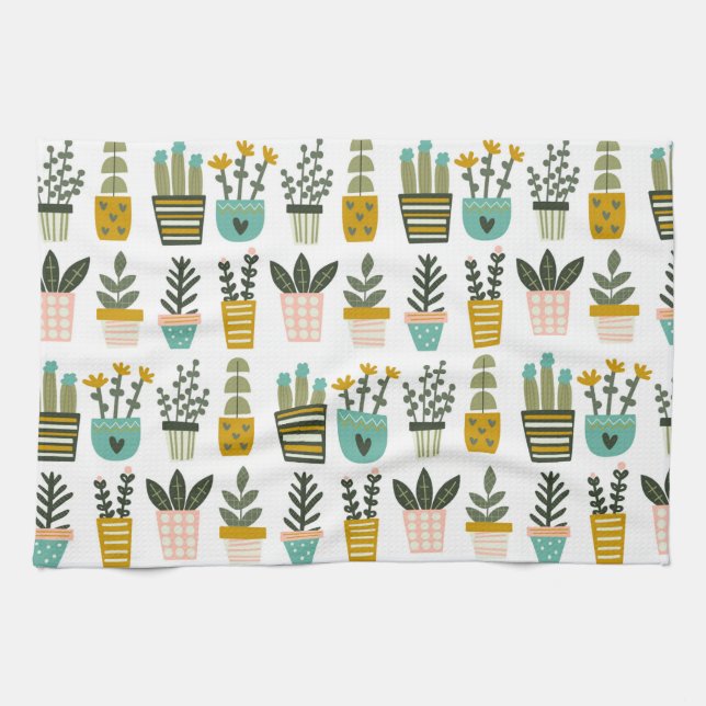 Plant Wall Art Tea Towel (Horizontal)