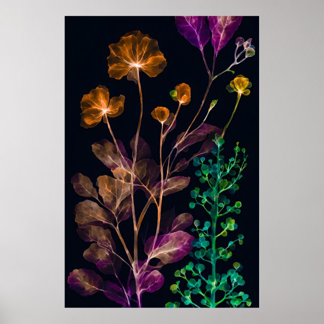 Plant Xray Hues Poster (Front)