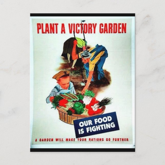 Planta Victory Garden Postcard (Front)