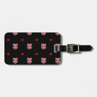 Plantagenet  and crown patterns luggage tag
