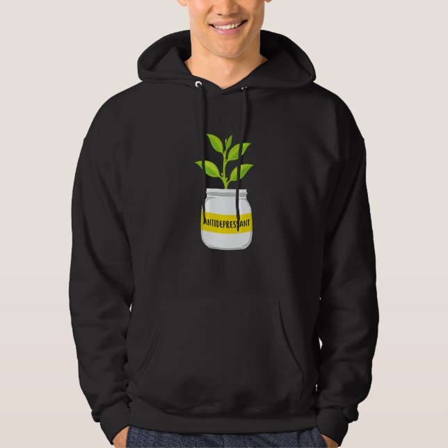 Plantaholic Gardening Planting Gardener Plant Coll Hoodie (Front)