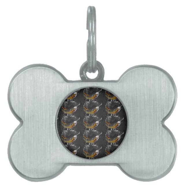 plantain plain pet ID tag (Front)