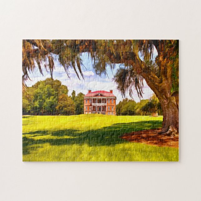 Plantation House South Carolina. Jigsaw Puzzle (Horizontal)