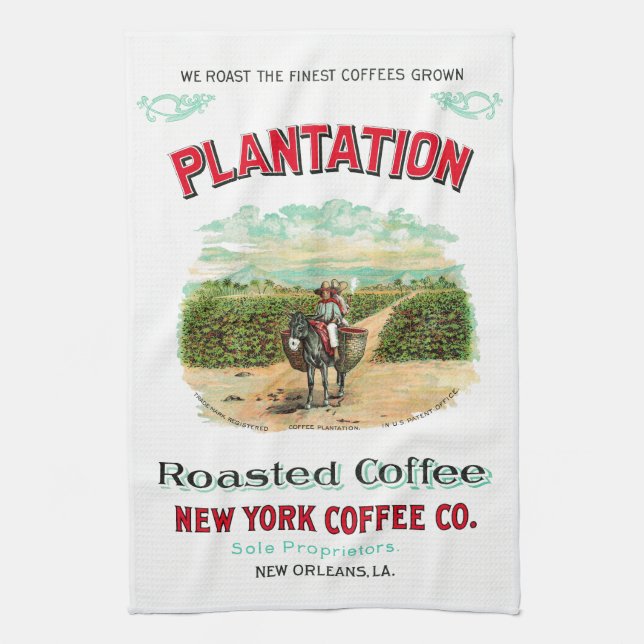 Plantation Roasted Coffee Tea Towel (Vertical)