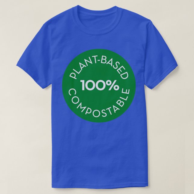 plantbased 100 compostable circle T-Shirt (Design Front)