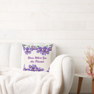 Planted And Bloom Throw Pillow