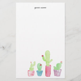 Planted Cactus Stationary Stationery