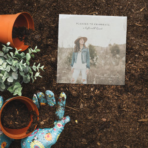 Planted to Celebrate   Photo Memorial Garden Stone Coaster