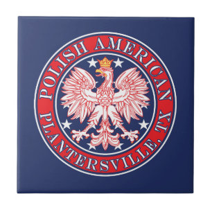 Plantersville Texas Polish American Eagle Tile