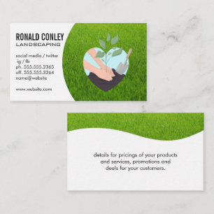 Planting a Tree   Grass Business Card