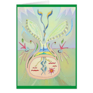 Planting Conscious Thought Seeds 3 x Art Card