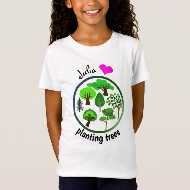 Planting for a brighter future : Save the earth T-Shirt (Front)