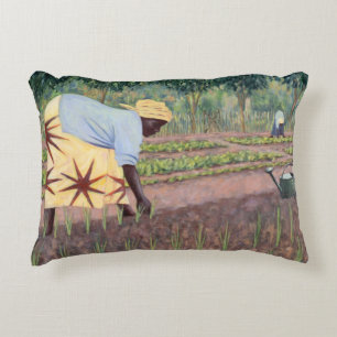 Planting Onions 2005 Decorative Cushion
