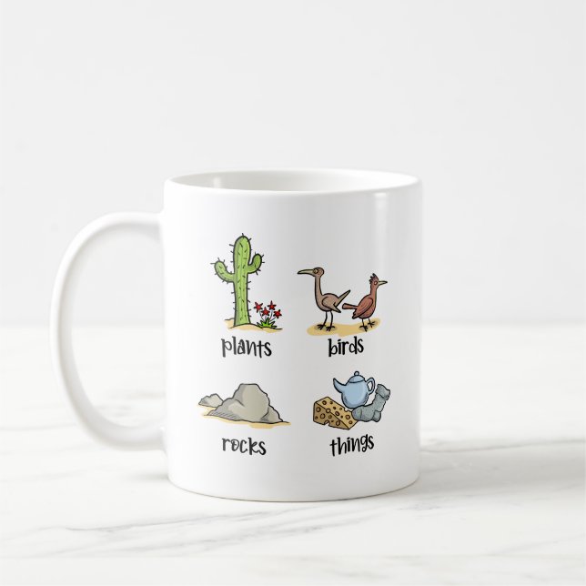 Plants and birds and rocks and thingsMug Coffee Mug (Left)