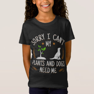 Plants And Dog Lover Gardener - Gardening T-Shirt