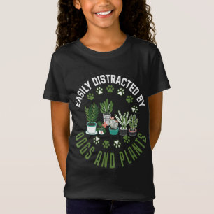 Plants and Dogs Funny Plant Lover Dog Lover Plant T-Shirt