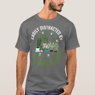 Plants and Dogs Shirt Funny Plant Lover Dog Lover