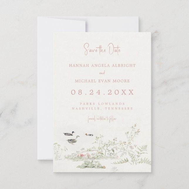 Plants and Ducks Save the Date (Front)