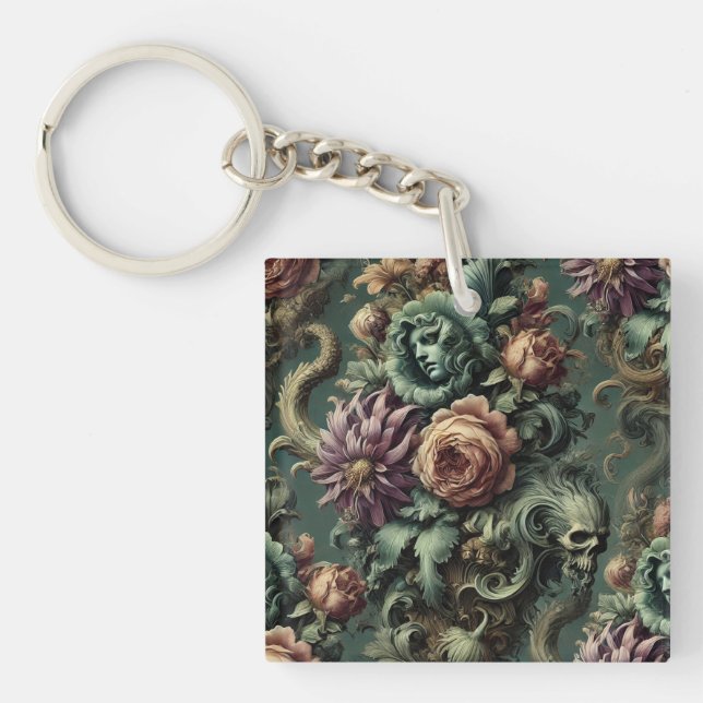 Plants and Pandemonium – Gothic Baroque  Key Ring (Front)