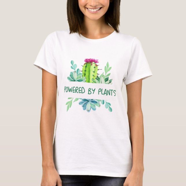 Plants anf Flowers T-Shirt (Front)