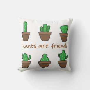 Plants are friends cushion