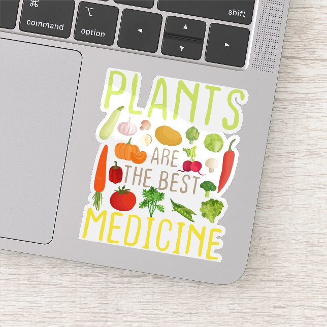 Plants Are The Best Medicine Cool Vegan Vegetarian (Detail)