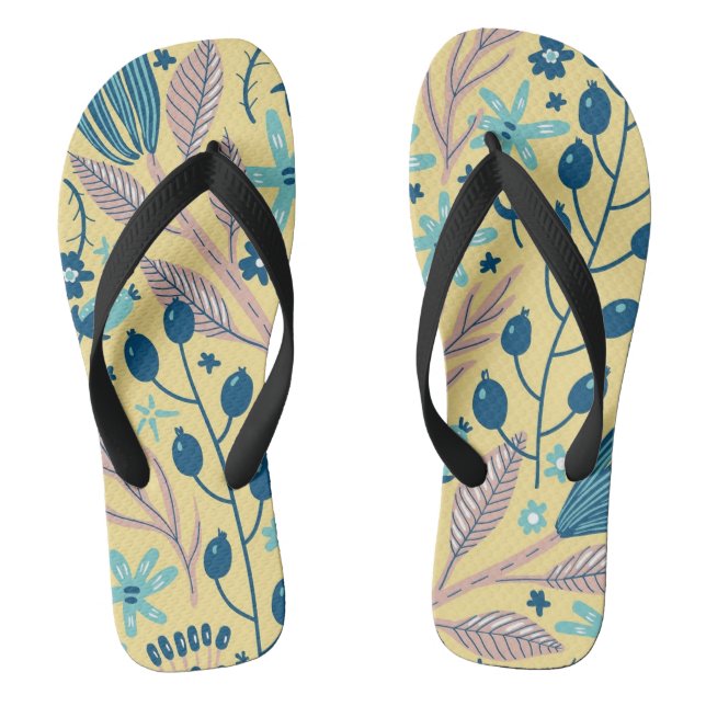 Plants Art  Flip Flops (Footbed)