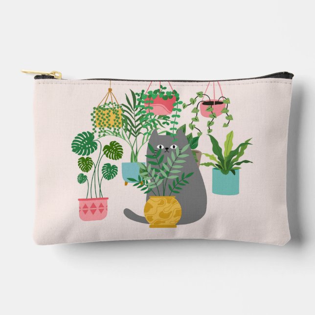 Plants Cat Accessory Pouch (Front)