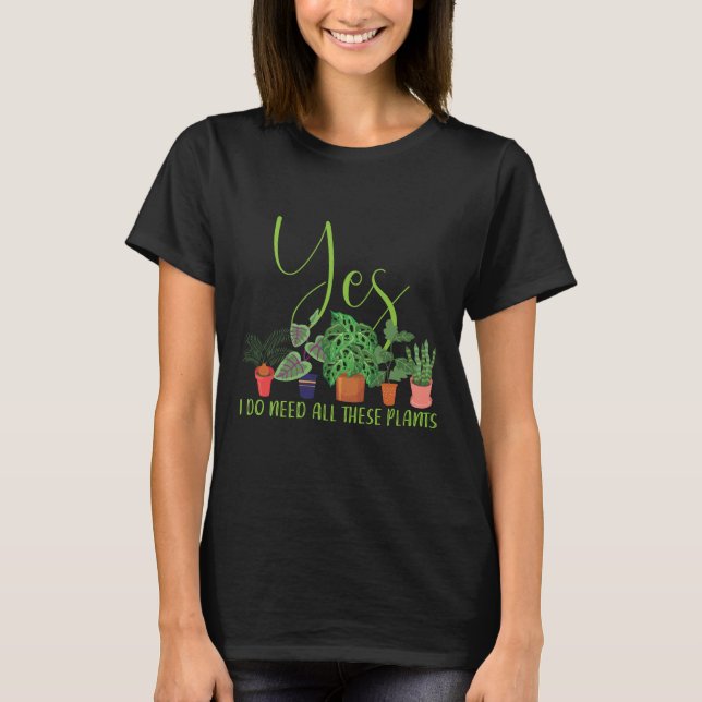 Plants Enthusiast | Hobby Gardener Nature Gifts T-Shirt (Front)