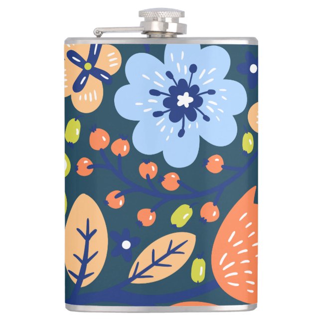 Plants & Flowers Flask (Front)