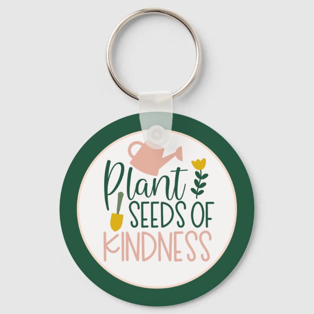 Plants Garden Nature Keychain (Front)