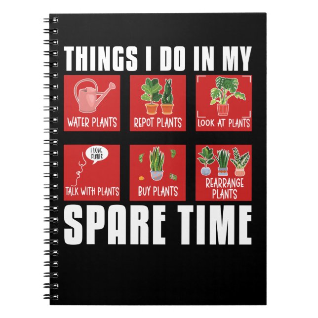 Plants Gardener Humour Plant Whisperer Flowers Notebook (Front)