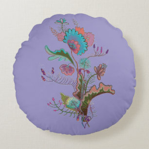  plants illustration Round Pillow